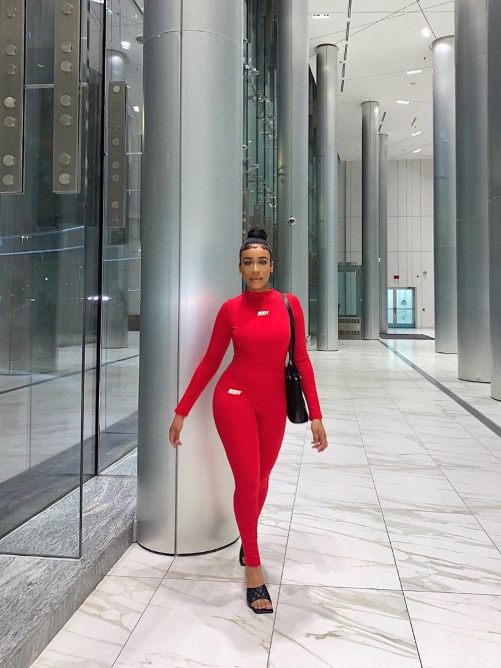 Red Fitted Bodysuit and Leggings (BodyByRT)